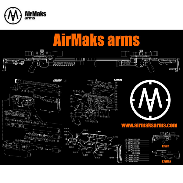 Airmaks KATRAN Silah Bakım Masa Matı 80x60 cm