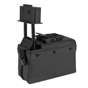 A&K 1500BB Airsoft M249 AEG Tüfek Box Şarjör - Siyah