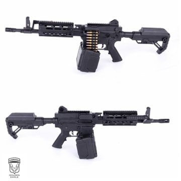 Golden Eagle FightLite MCR 6671 AEG Hafif Makinalı (LMG) Airsoft Tüfek - Siyah