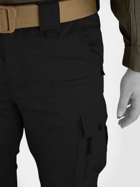 MUDEIR Ripstop Kumaş 8 Cepli Alp Börü Pantolon SİYAH