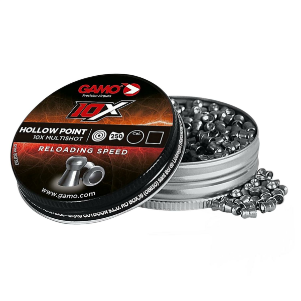 GAMO 10X HOLLOW POINT 5.5 CAL 15,43 GRAİN 250 ADET