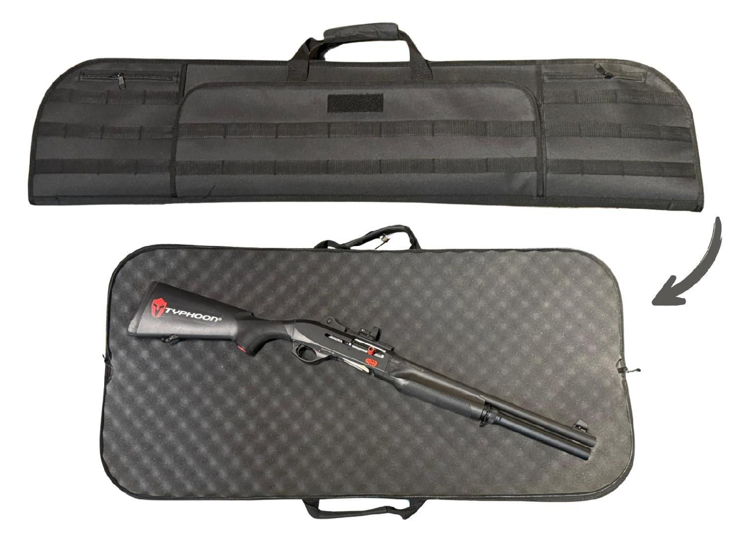 ISG TACTICAL L 180° Açılır Siyah Tüfek Kılıfı 115 CM 3 Gözlü