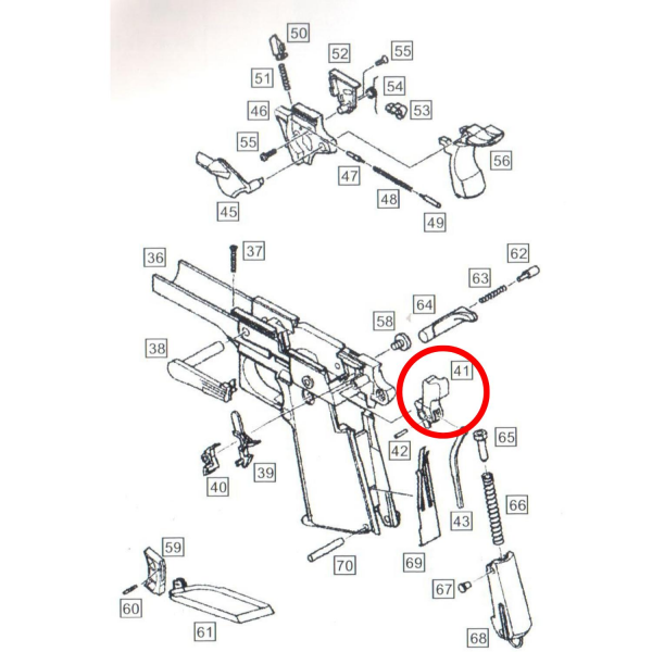 WE 1911 Parts #41 - Hammer Striker