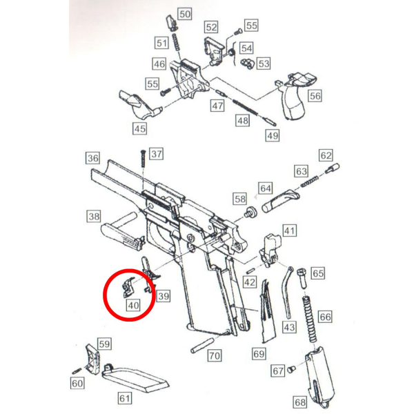 We 1911 Yedek Parça Parts No #40