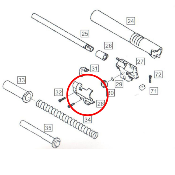 We 1911 Hop Up Parts No #28