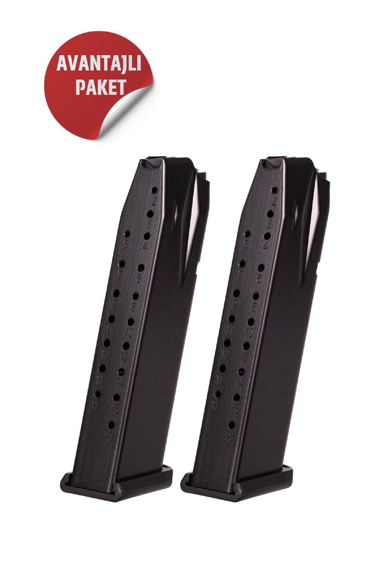 Tam Boy Modeller İçin 18 Mermi Kapasiteli Şarjör 2 Adet  MMAC-406