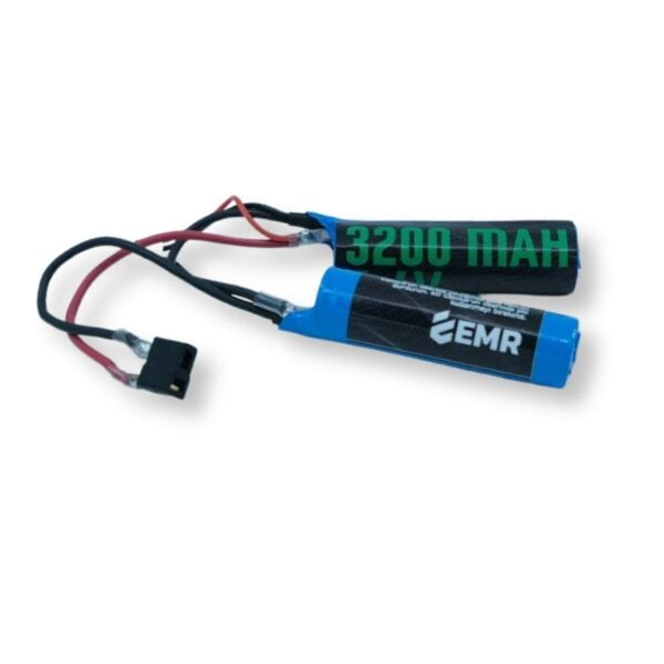 EMR 7.4V 3500mAh Lithium Ion İki Yaprak Airsoft Pil T-plug