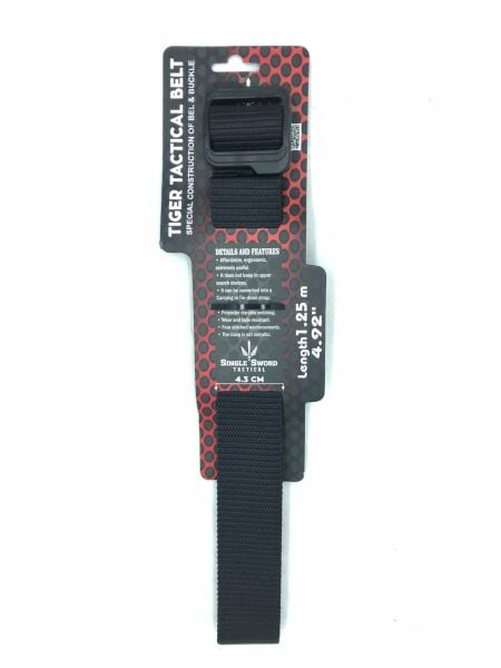 TAKTİK KEMER SİYAH 135CM