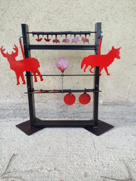 Havalı Tabancalar  PCP Havalı Tüfekler için Kendini Sıfırlayan RESET HAYVAN Figürlü Hedef