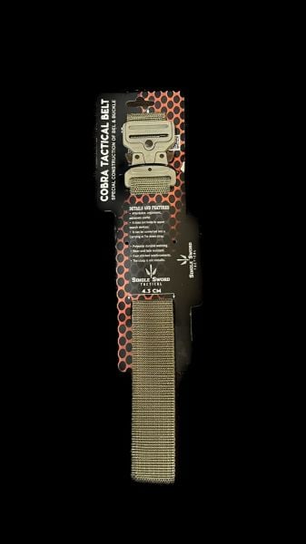 TAKTIK KOBRA KEMER BEJ METAL TOKALI