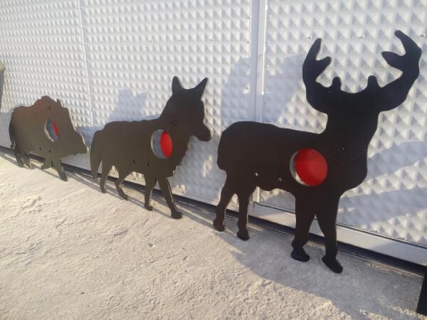 Karaca Şeklinde Hayvan Figürlü Çelik Hedef