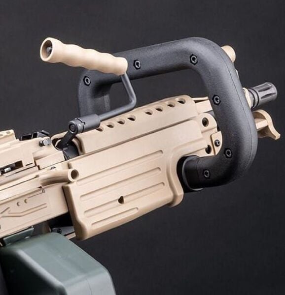 A&K Mugen M249 MK46 Para SAW LMG Tan AEG Airsoft Tüfek