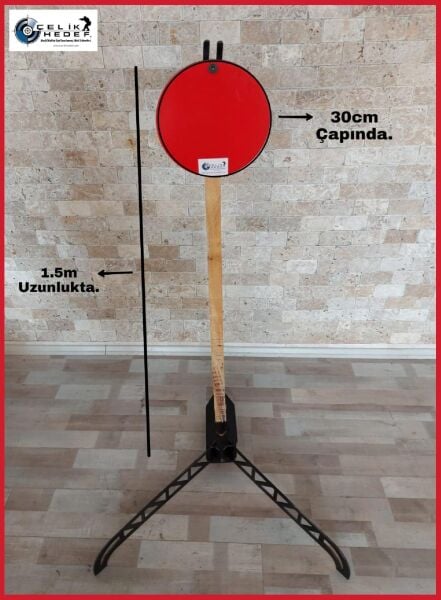 Ahşap Direkli Yuvarlak Gong Hedef
