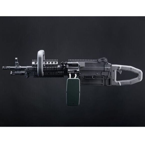 A&K Mugen M249 MK46 SAW LMG Siyah AEG Airsoft Tüfek
