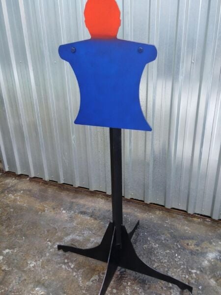 Metal Direkli İnsan Silueti Hedef