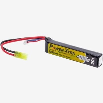 Power Xtra 11.1V Li-Po Pil 1000mAh 20C Single Stick