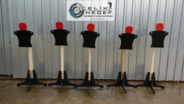 510 Ahşap Direkli İnsan Silueti Hedef (9mm ve 36cal)