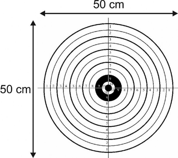 Kağıt Hedef Çeşitleri-Tek Renk 250 Adet 50x50cm MODEL-22