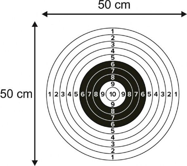 Kağıt Hedef Çeşitleri-Tek Renk 250 Adet 50x50cm MODEL-24