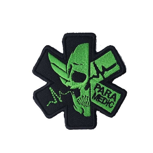 TRAUMA SHOOTER PARAMEDIC PATCH -SADE YEŞİL  PATCH