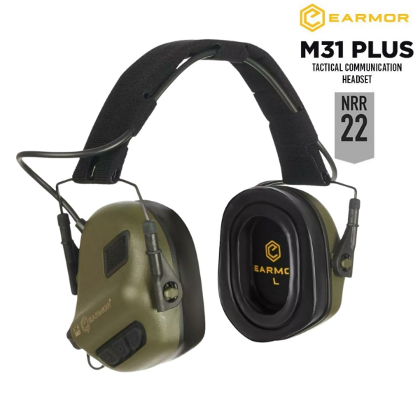 Opsmen Earmor M31 PLUS Elektronik Atış Kulaklığı Kulak Koruma (Foliage Green) Yeşil