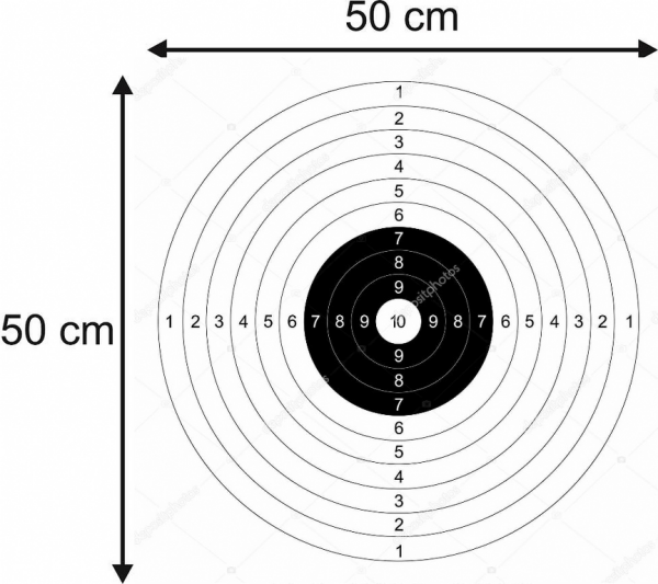 Kağıt Hedef Çeşitleri-Tek Renk 250 Adet 50x50cm MODEL-34