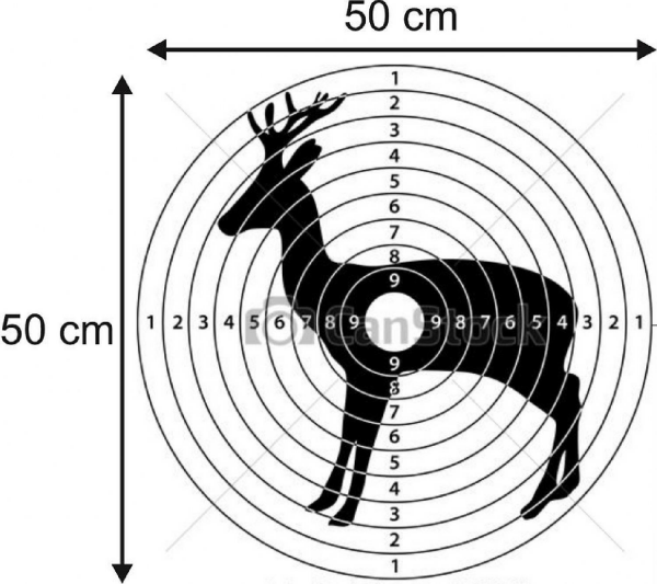 Kağıt Hedef Çeşitleri-Tek Renk 250 Adet 50x50cm MODEL-31