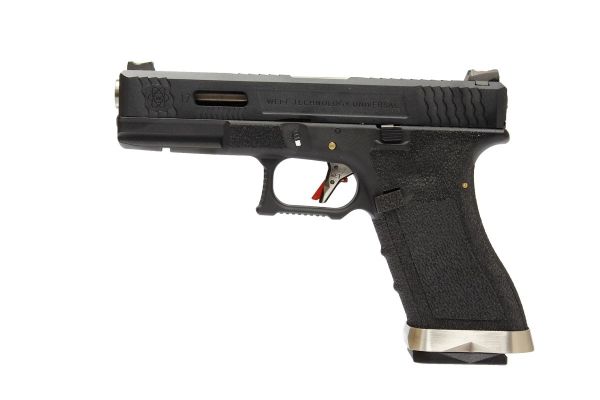 WE Glock G17 T5 Black/Silver GBB Airsoft Tabanca