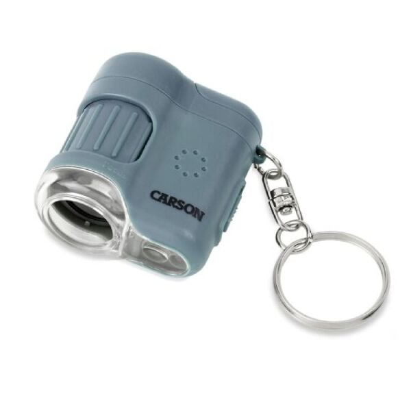 Carson MM-280B MicroMini™ 20X Cep Mikroskobu Anahtarlık, Mavi