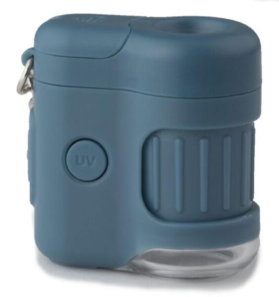 Carson MM-280B MicroMini™ 20X Cep Mikroskobu Anahtarlık, Mavi