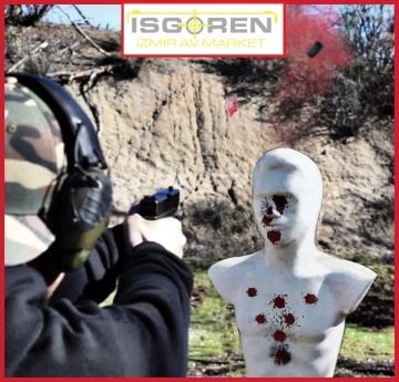 Blokaj - Rubber Target (3D Silüet Kauçuk Hedef - Kırmızı Tepki)