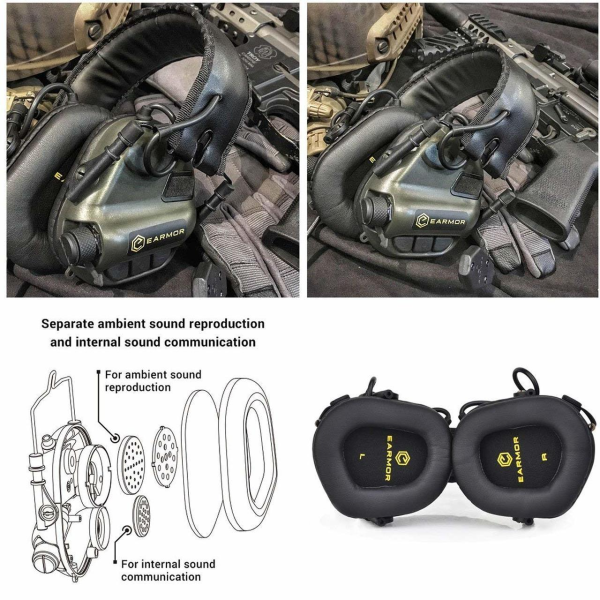 OPSMEN EARMOR M31 MOD3 Aktif Koruma Atış Kulaklığı (Coyote Brown)  Kahverengi