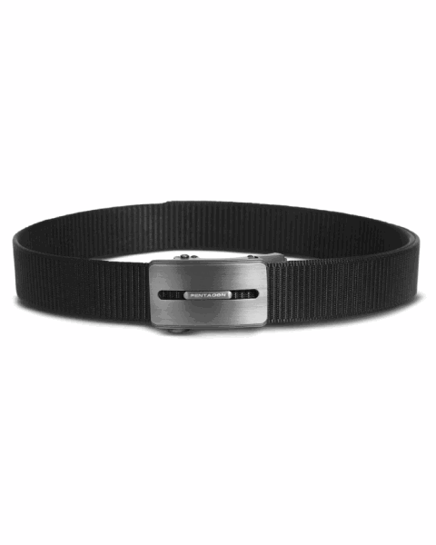 Pentagon Regal Belt 35mm ''STL'' STD Şişe Acacağı Detaylı Kemer - Siyah