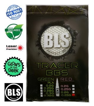 BLS Perfect 0.25g Tracer Green 4000adet Yeşil Airsoft BB 1KG