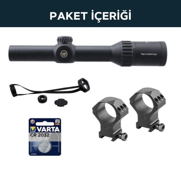 Continental x8 1-8x24 SFP Hunting ED Tüfek Dürbünü