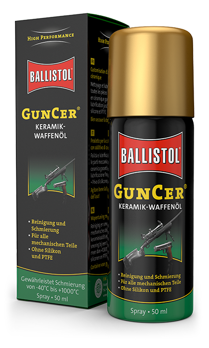 BALLISTOL GunCer Oil Seramik Katkılı Sprey Yağ 50ml.