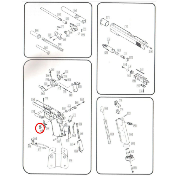 We 1911 V3 İğne Kurucu Parça No #40