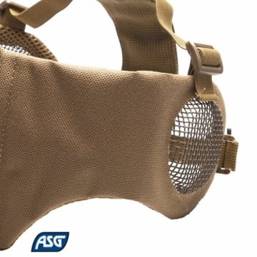 ASG Kulak Ağız Korumalı Airsoft Maske TAN Çöl rengi - 19234