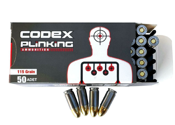 9x19mm Codex Luger PLINKING (FMJ-115GRN) Tabanca Fişeği 1047