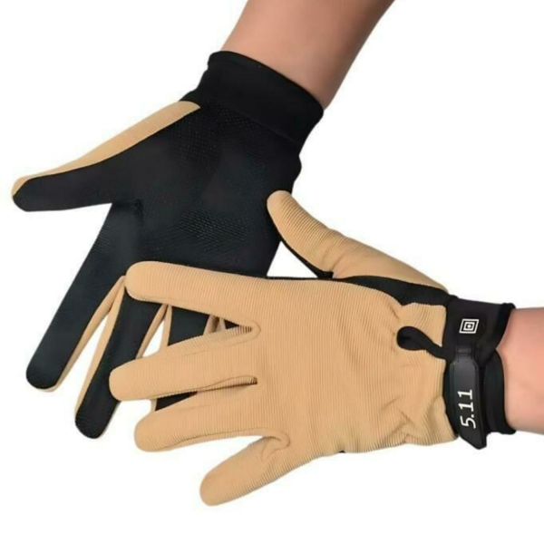 SS 5.11 Standart Ayarlanabilir Cırtlı Taktik Eldiven BEJ