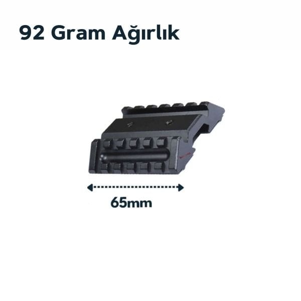 Vector Optics Tactical Dual 45° Offset Raylı Picatinny Montaj Ayağı