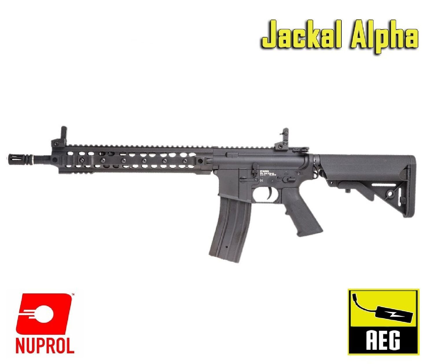 NUPROL Delta Jackal Alpha Siyah AEG Airsoft Tüfek