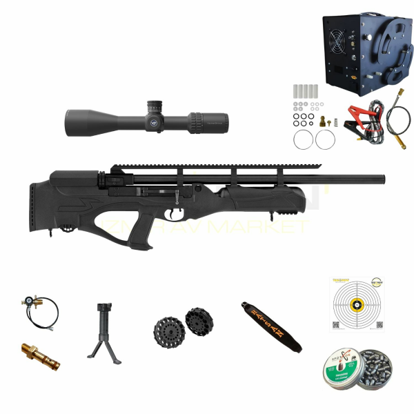 Hatsan Hercules Bully Kompresörlü Havalı Tüfek Seti / 3-18x50HD