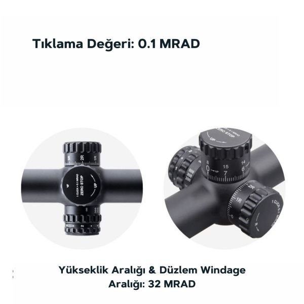 Vector Optics CONTINENTAL X8 2-16X44 SFP ED TACTICAL Tüfek Dürbünü SCOM-T39