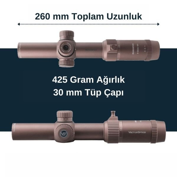 Vector Optics FORESTER 1-5X24 GENII COYOTE FDE Tüfek Dürbünü SCOC