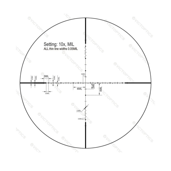 Victoptics S4 4-16X44 COYOTE SFP PARALAKS TEKERLI Tüfek Dürbünü OPSL-26