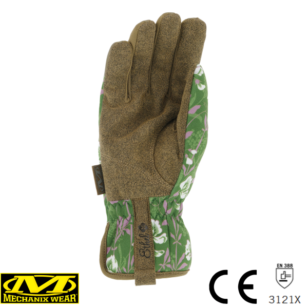 Mechanix Orginal Ethel® Ethel V&A Sweet Pea (Yeşil/Kahve) Kadın Eldiven ETH-VASP