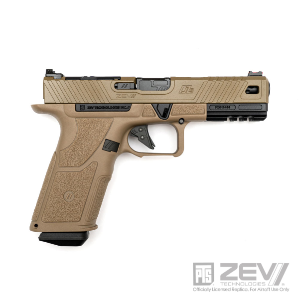 PTS ZEV OZ9 Elite TAN GBB Airsoft Tabanca DARK EARTH ZV613680313