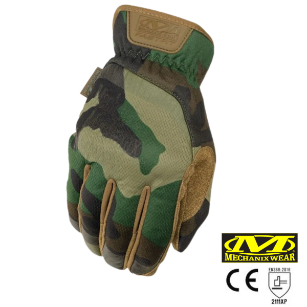 Mechanix Wear® FastFit Woodland Camo Tactical Eldiven FFTAB-77