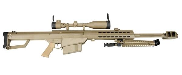 Snow Wolf M82A1 Airsoft AEG Sniper Tüfek 3-9x50 Dürbün Set (Renk: Desert / Kısa Namlu)